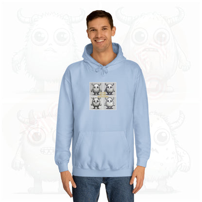 Iconic Cutie scary monster - Unisex College Hoodie