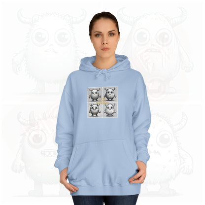 Iconic Cutie scary monster - Unisex College Hoodie