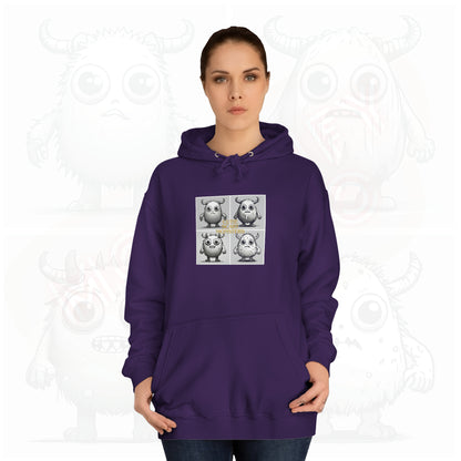 Iconic Cutie scary monster - Unisex College Hoodie