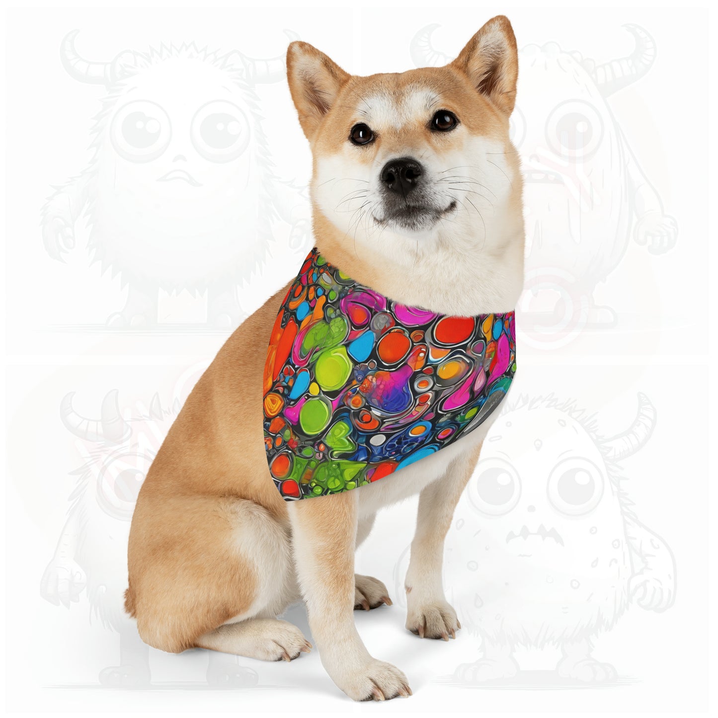 Artistic (type E) - Pet Bandana Collar