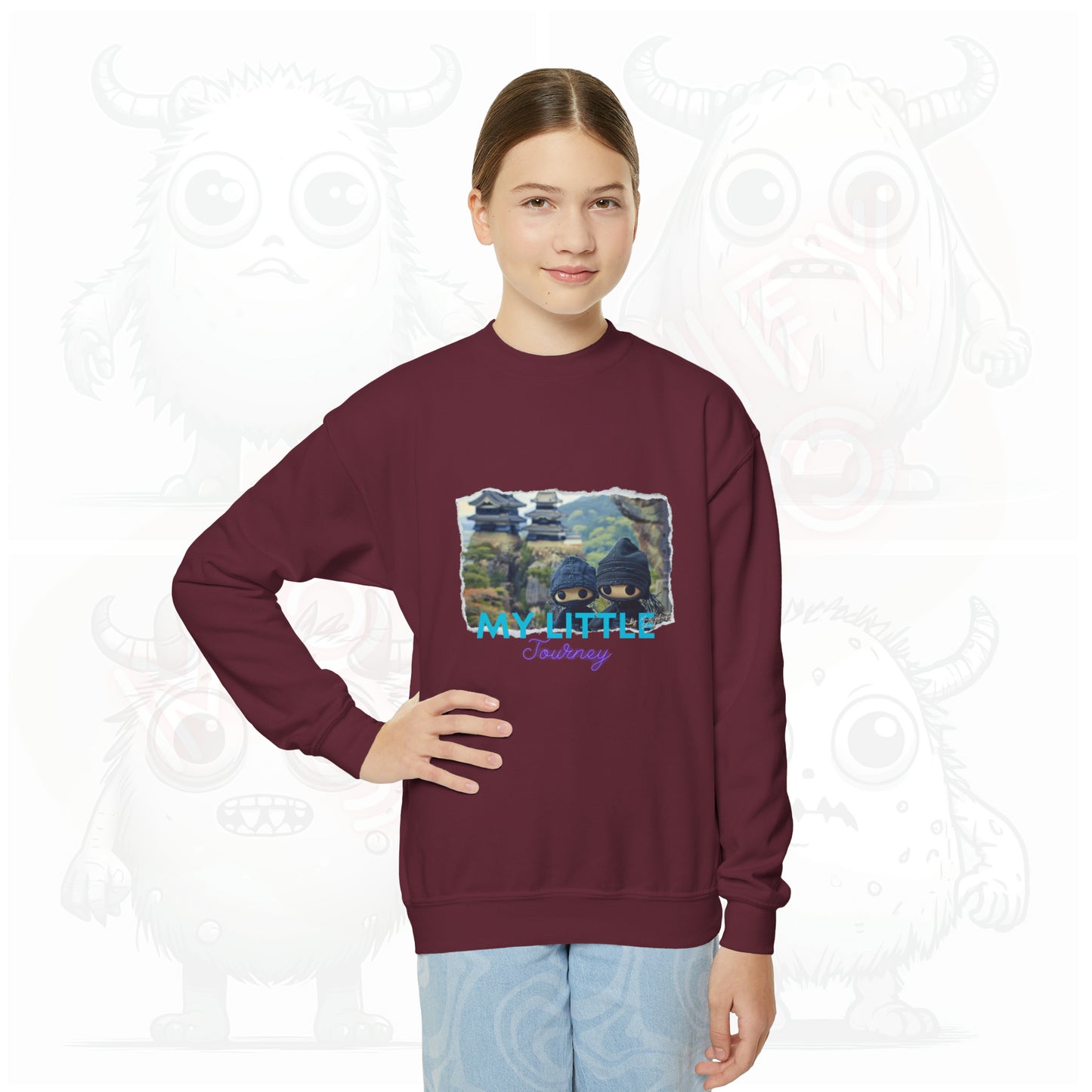 My little journey - Youth Crewneck Sweatshirt