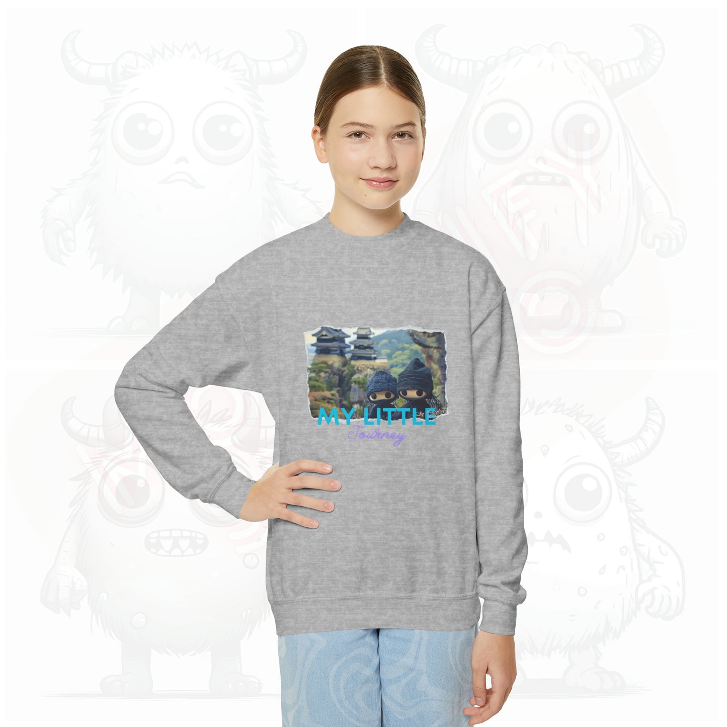 My little journey - Youth Crewneck Sweatshirt