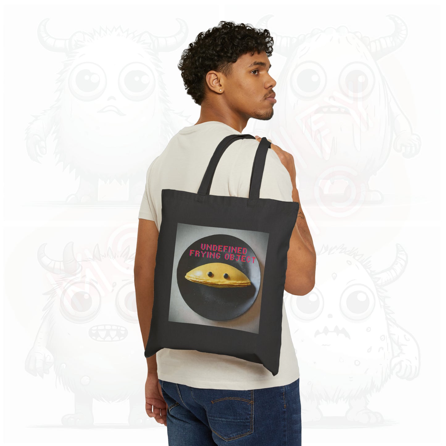 Undefined frying object (type C) - Cotton Canvas Tote Bag