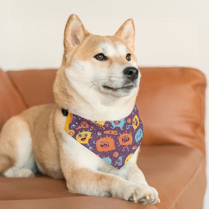 Monster universe (type B) Pet Bandana Collar