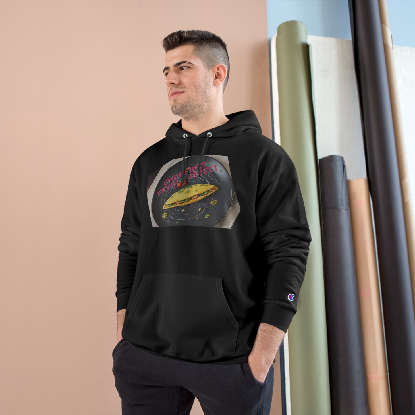 Undefined frying object - Unisex Champion Hoodie