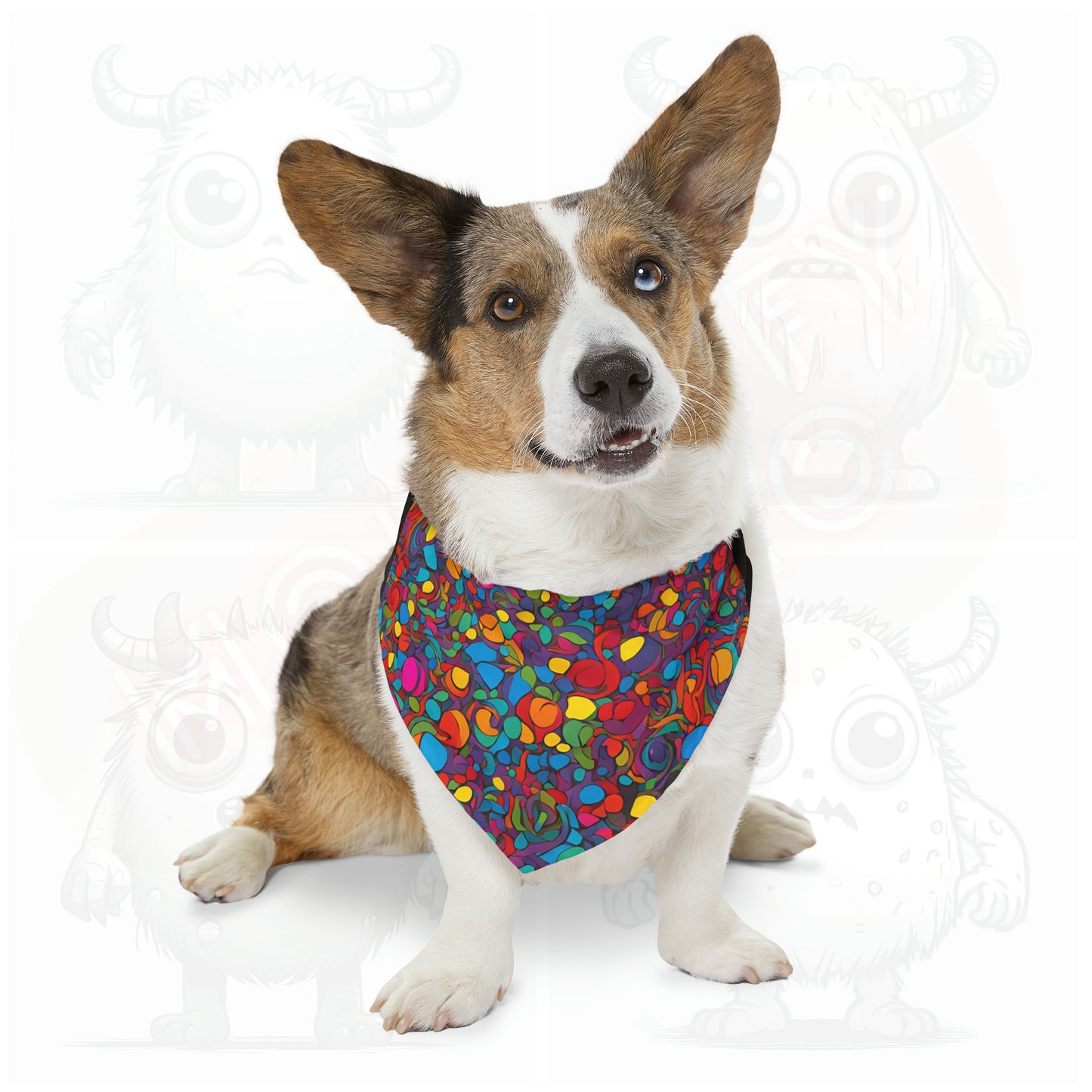 Artistic (type A) - Pet Bandana Collar