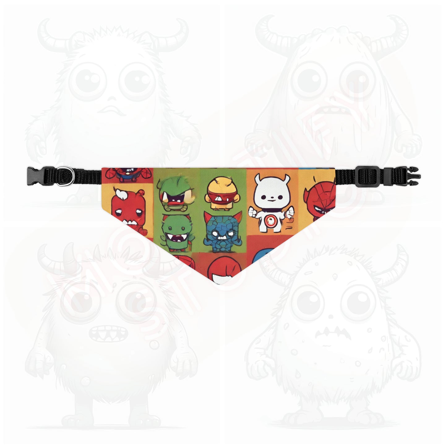 Monster universe (type F) Pet Bandana Collar