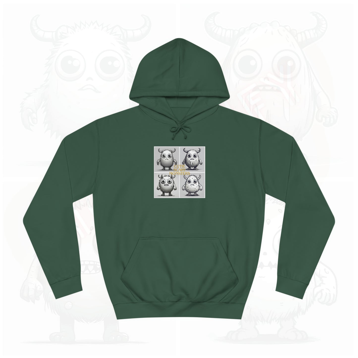 Iconic Cutie scary monster - Unisex College Hoodie