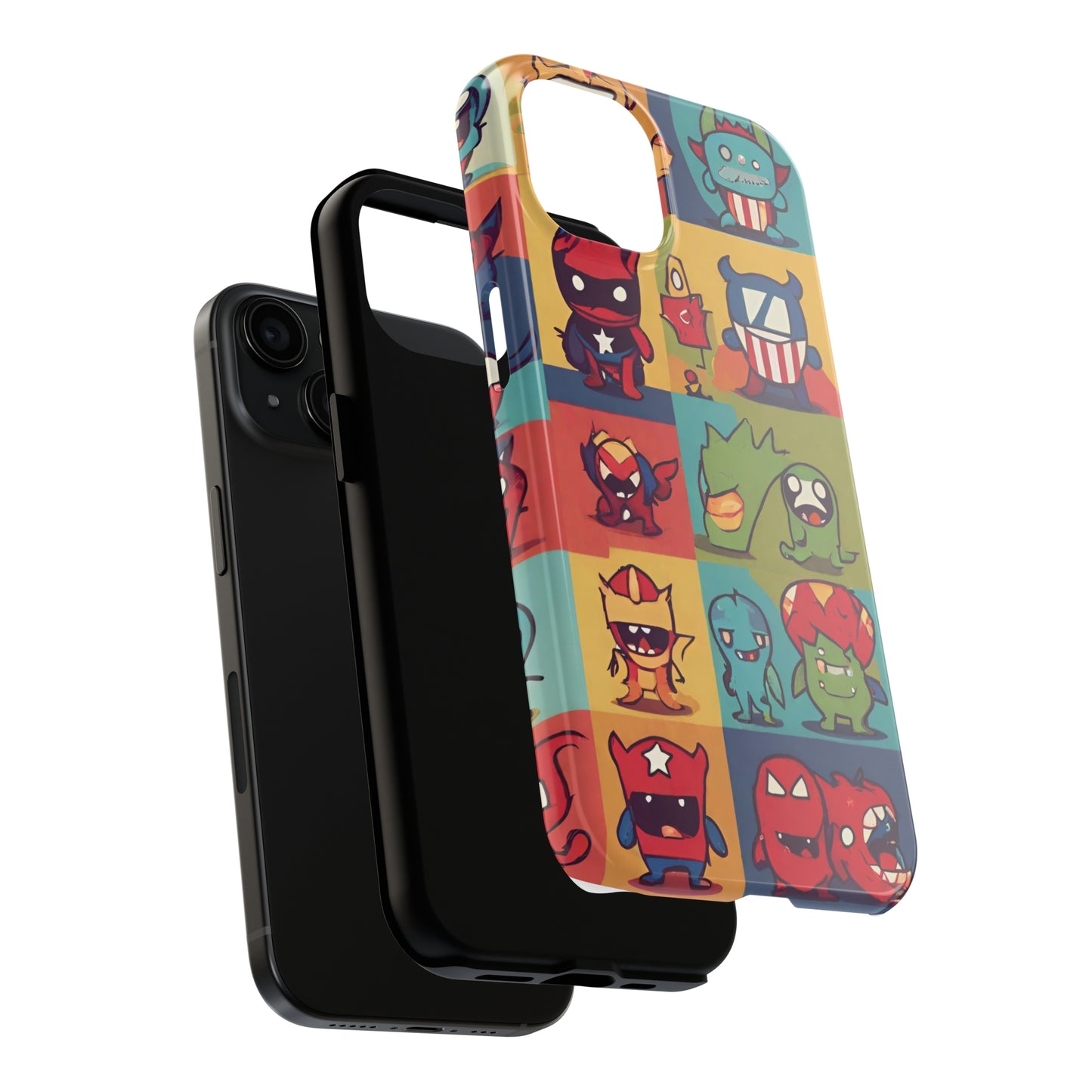 Monster of the Universe (Type E) Tough iPhone (14/ 14 Plus, 15/ 15 Plus) Cases