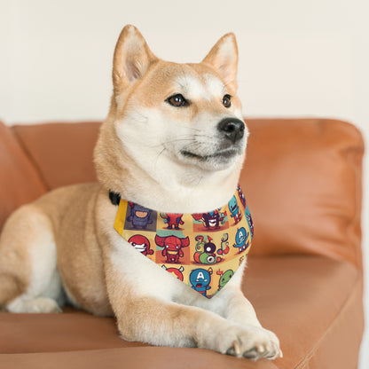 Monster universe (type E) Pet Bandana Collar