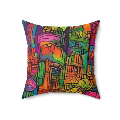 Artistic (type B) - Spun Polyester Square Pillow