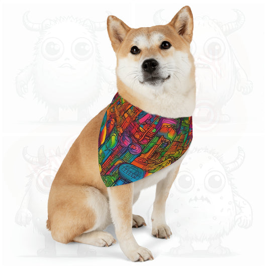 Artistic (type J) - Pet Bandana Collar