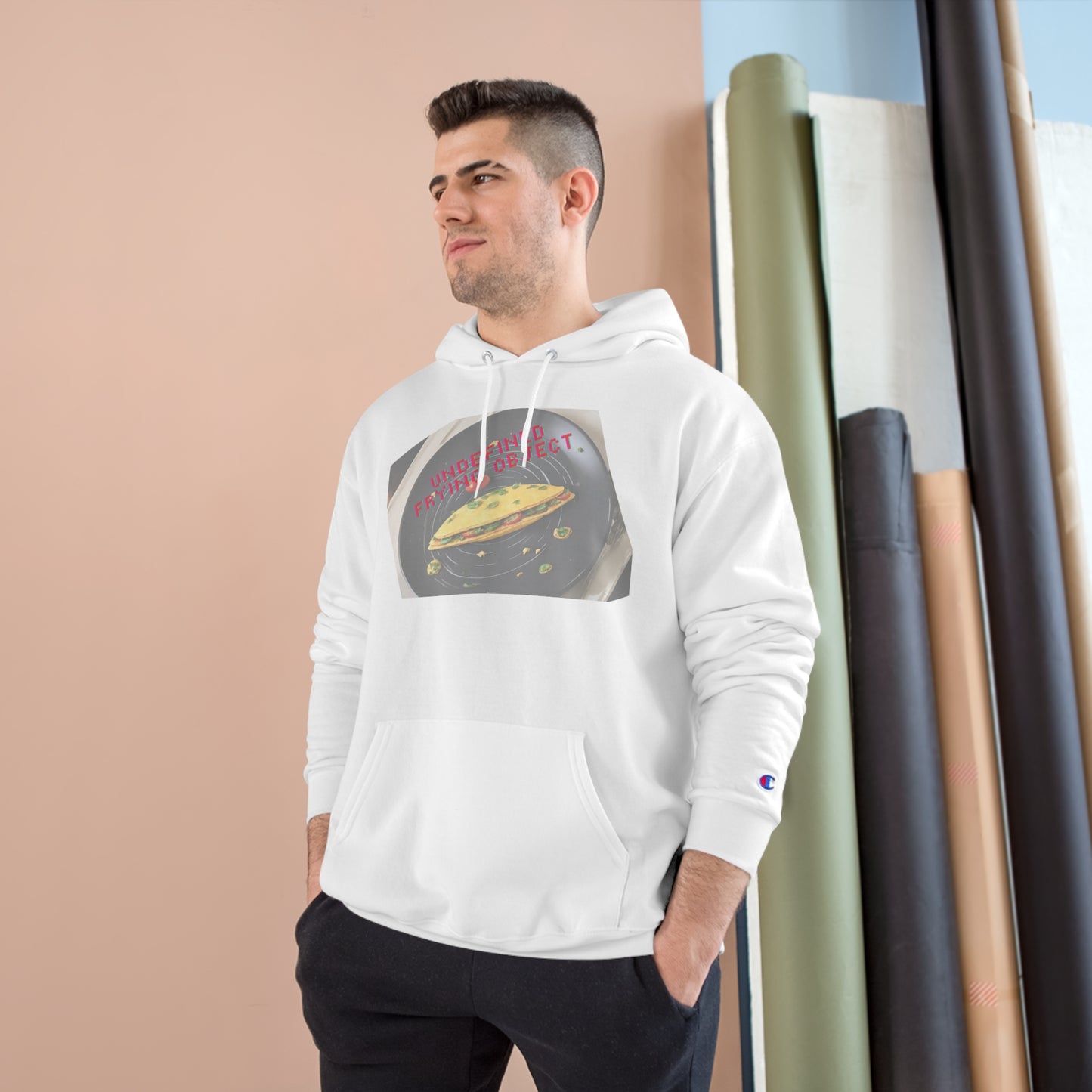 Undefined frying object - Unisex Champion Hoodie