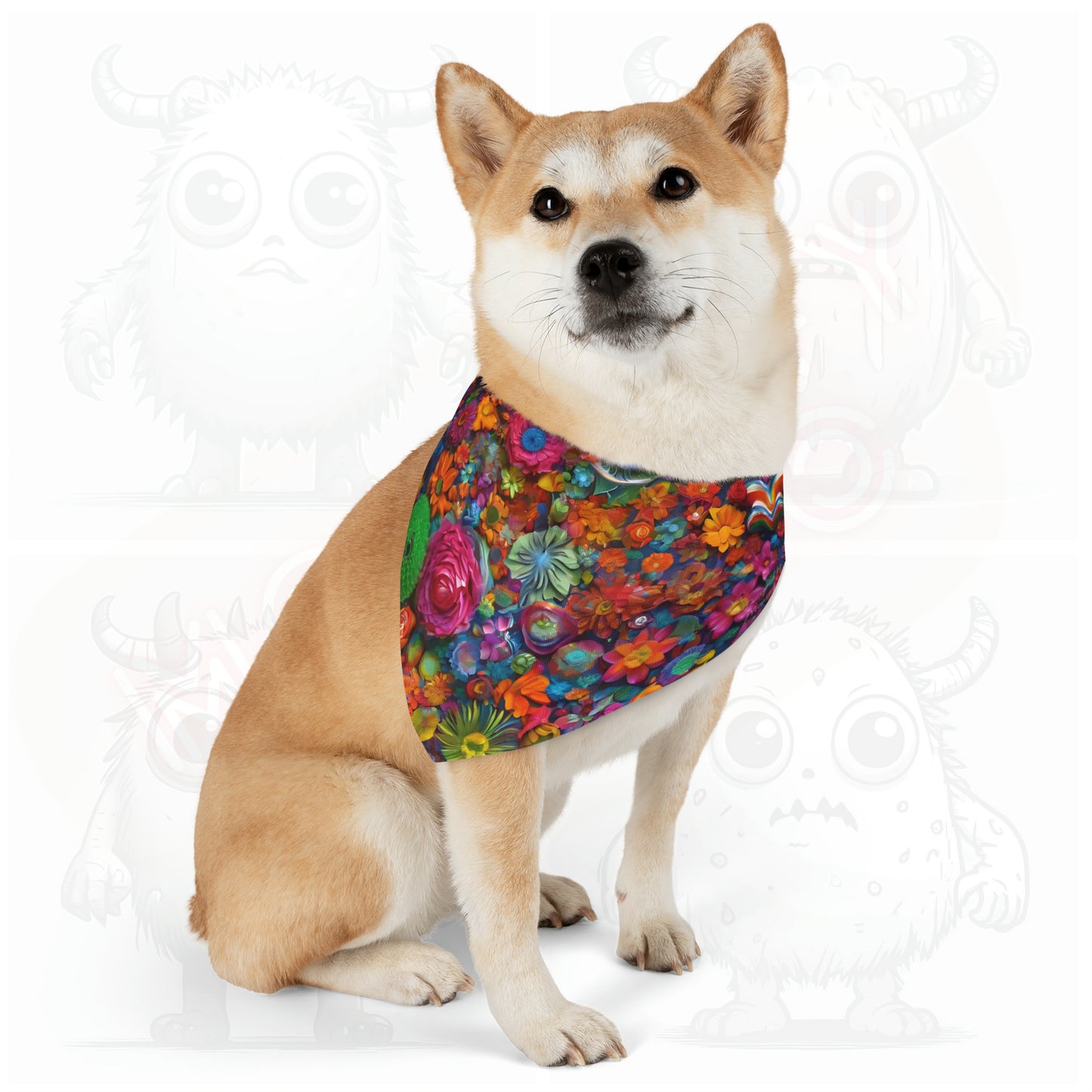 Artistic (type D) - Pet Bandana Collar