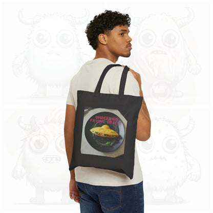 Undefined frying object (type A) - Cotton Canvas Tote Bag