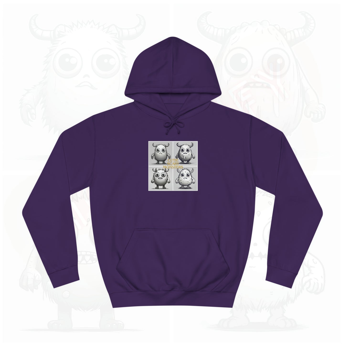 Iconic Cutie scary monster - Unisex College Hoodie