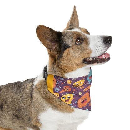 Monster universe (type B) Pet Bandana Collar