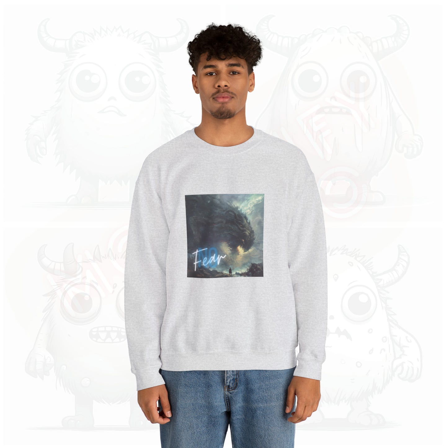 No Fear - Unisex Heavy Blend™ Crewneck Sweatshirt