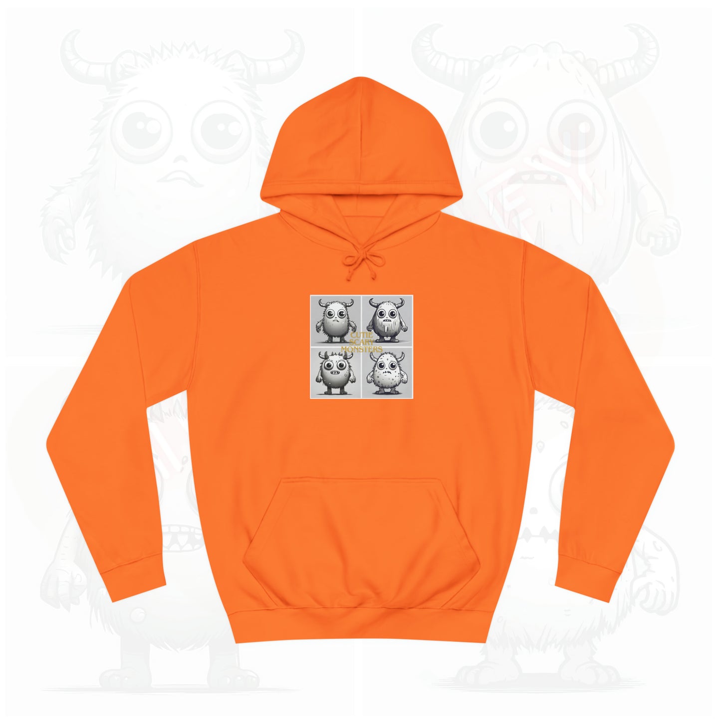 Iconic Cutie scary monster - Unisex College Hoodie