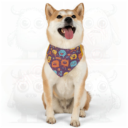 Monster universe (type B) Pet Bandana Collar