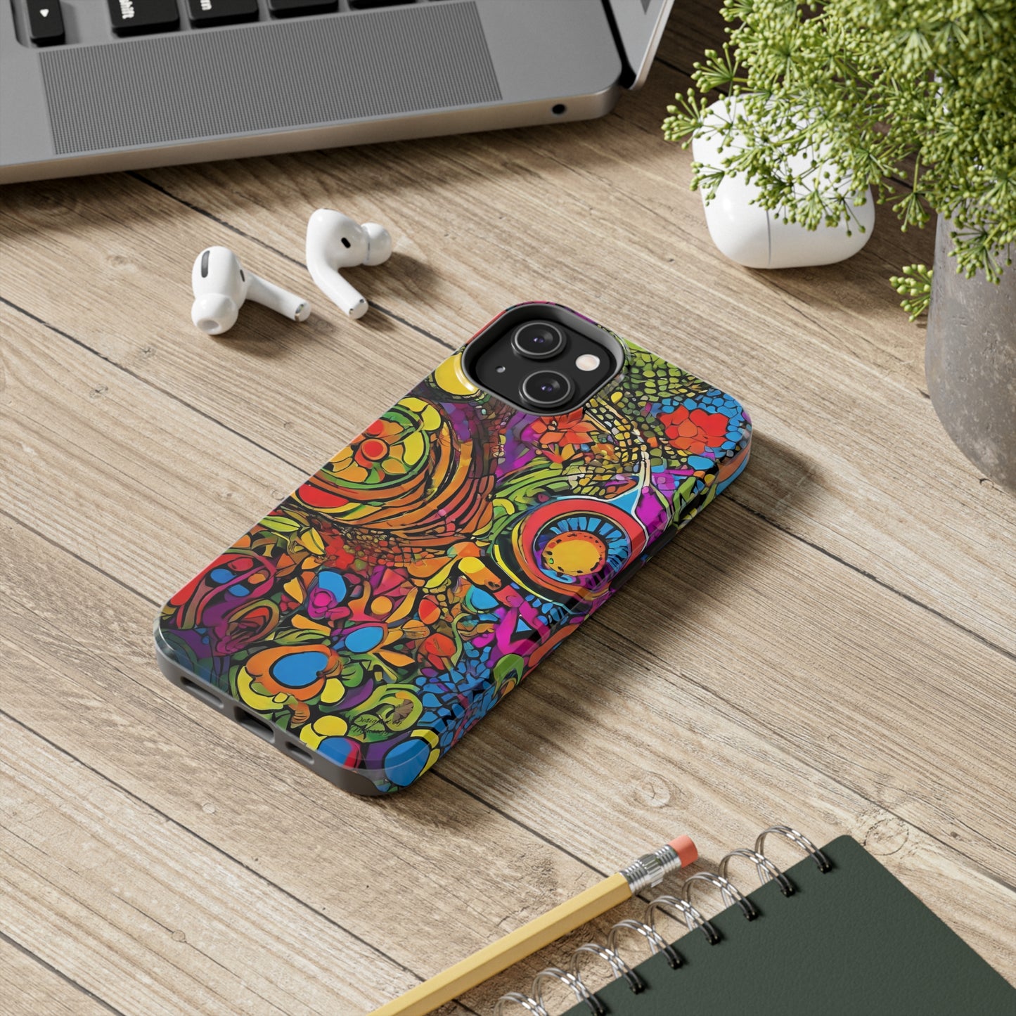 Artistic (Type K) Tough iPhone (14/ 14 Plus, 15/ 15 Plus) Cases