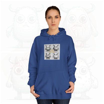 Iconic Cutie scary monster - Unisex College Hoodie