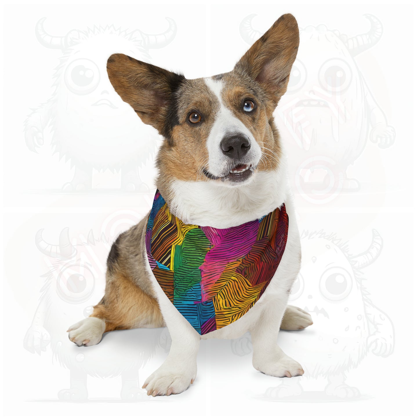 Artistic (type O) - Pet Bandana Collar