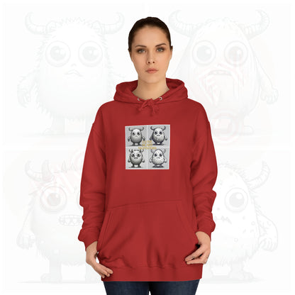 Iconic Cutie scary monster - Unisex College Hoodie