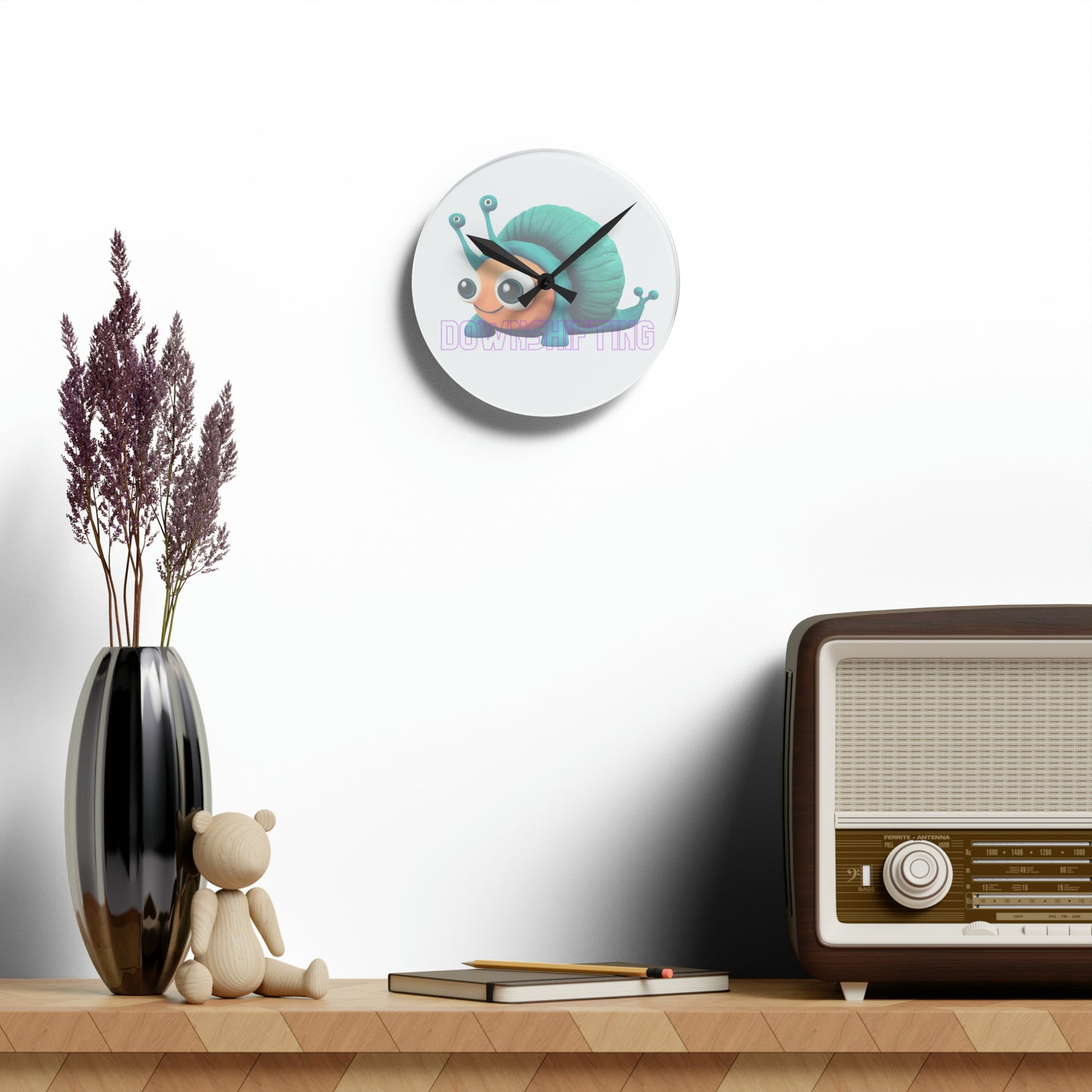 Downshifting (type A) - Acrylic Wall Clock