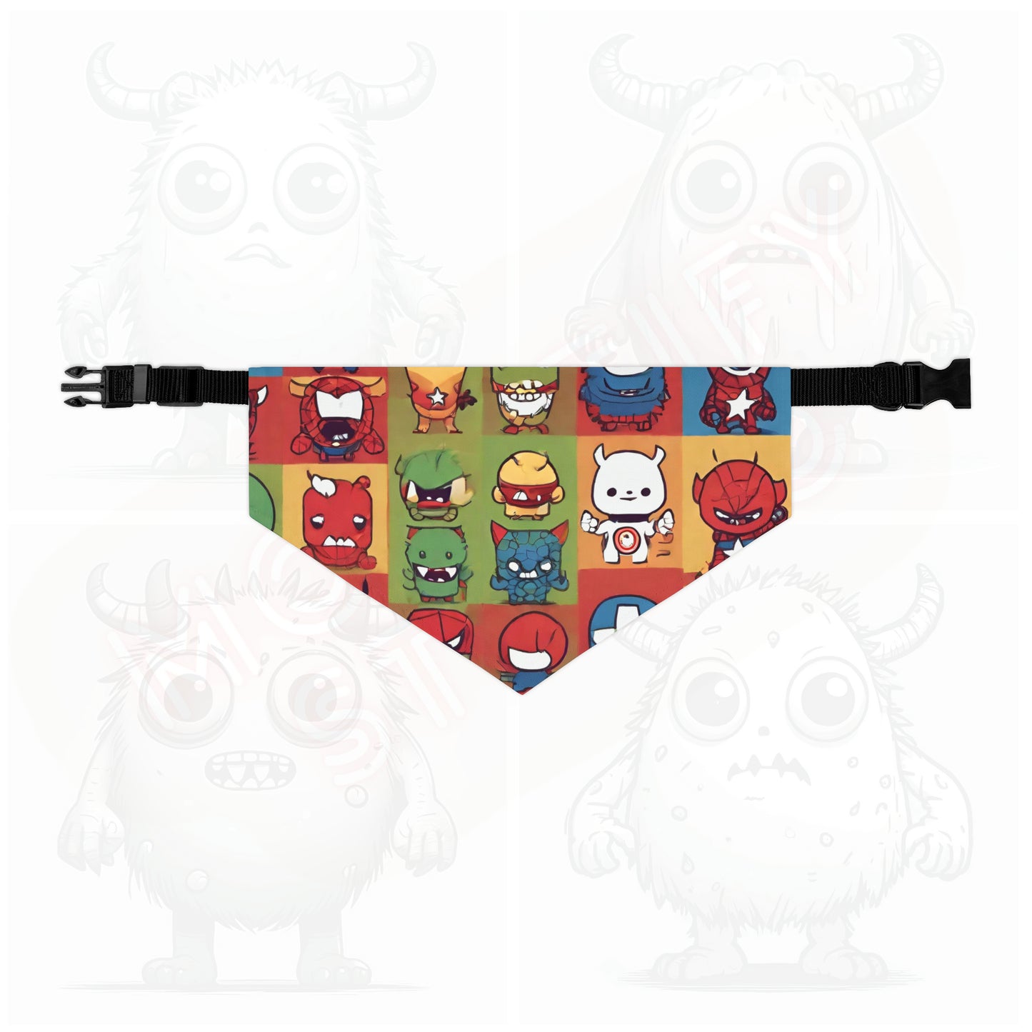 Monster universe (type F) Pet Bandana Collar