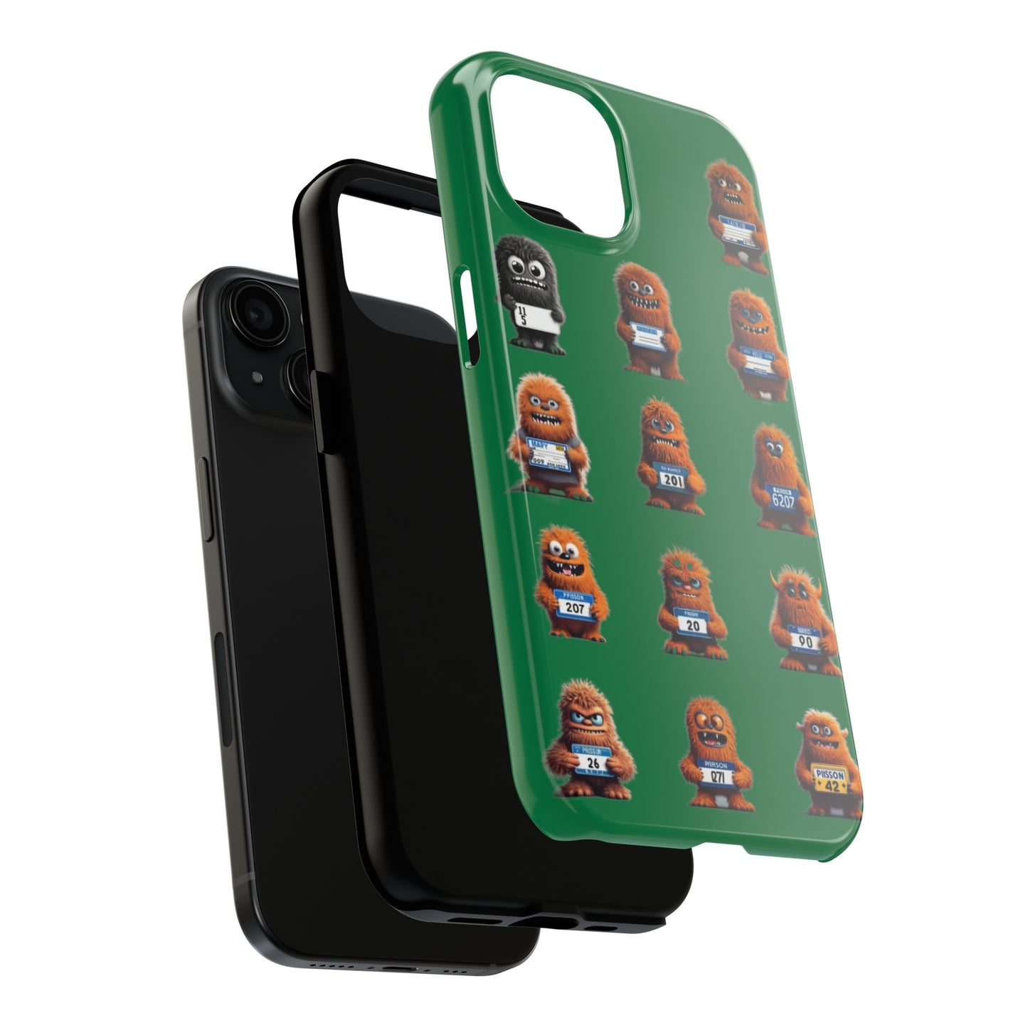 Fancy Tough Monsters iPhone (14/ 14 Plus, 15/ 15 Plus) Cases