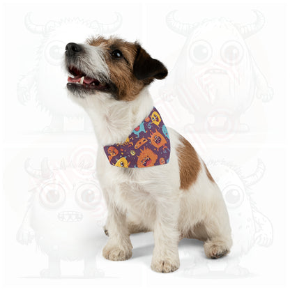 Monster universe (type B) Pet Bandana Collar