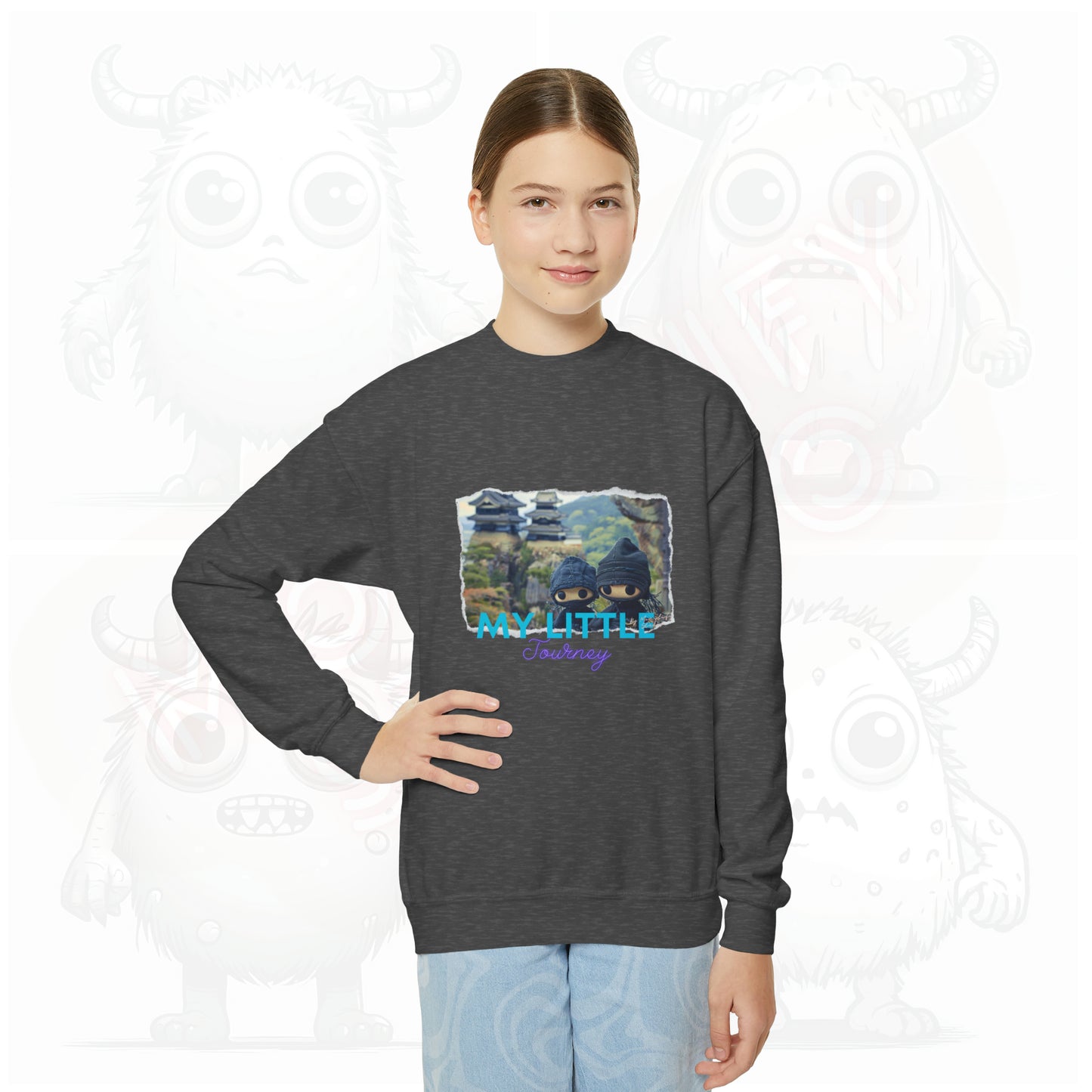 My little journey - Youth Crewneck Sweatshirt