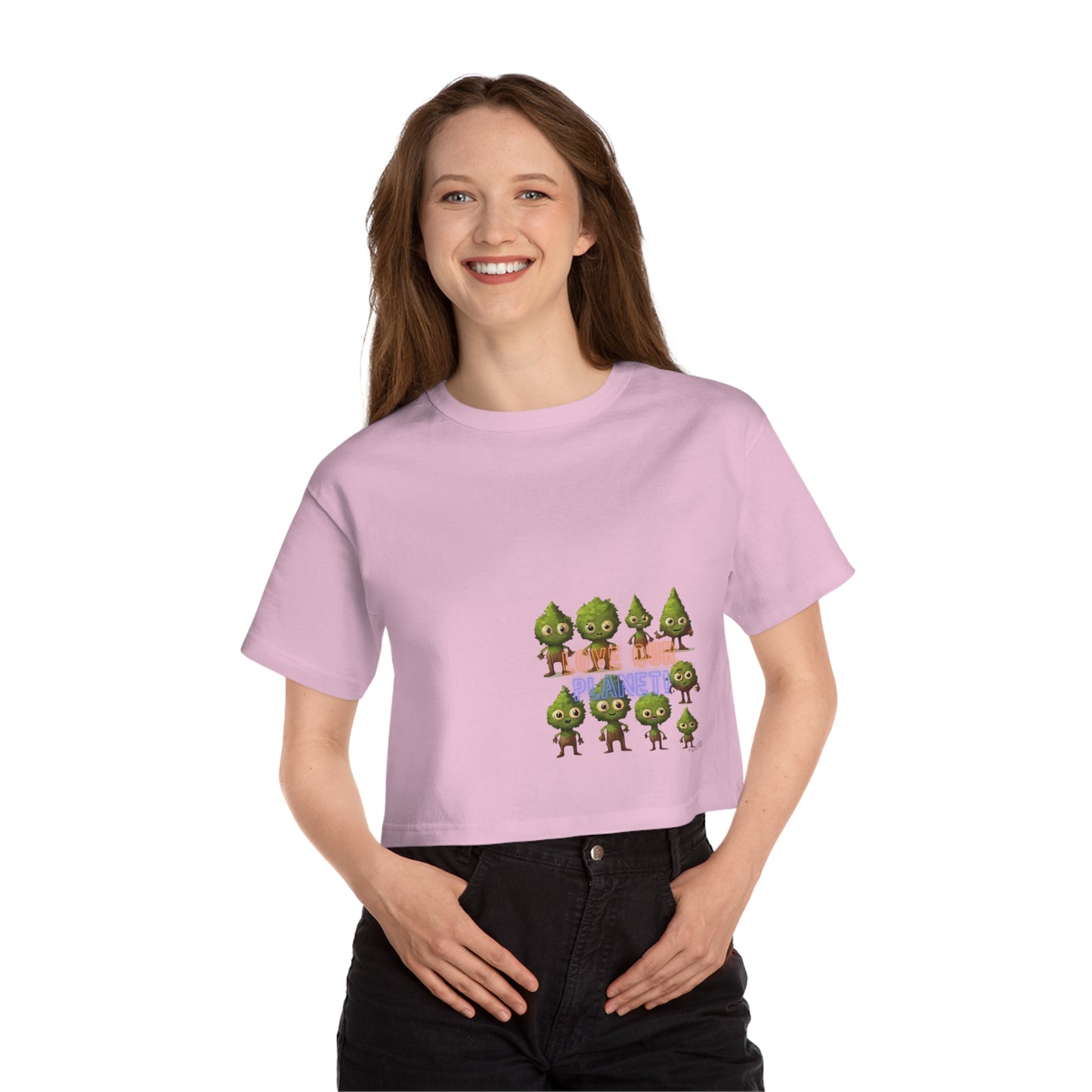 Love our planet (type A) - Champion Women's Heritage Cropped T-Shirt