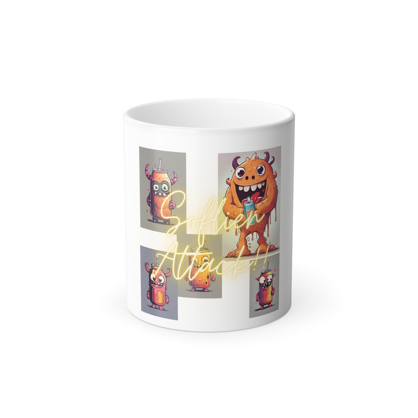 Soflien Attack! Color Morphing Mug, 11oz