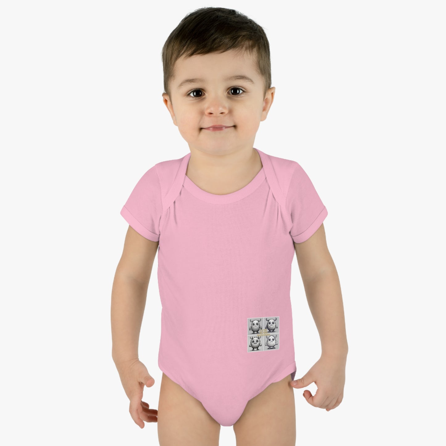 Iconic Cutie Scary Monster - Infant Baby Rib Bodysuit