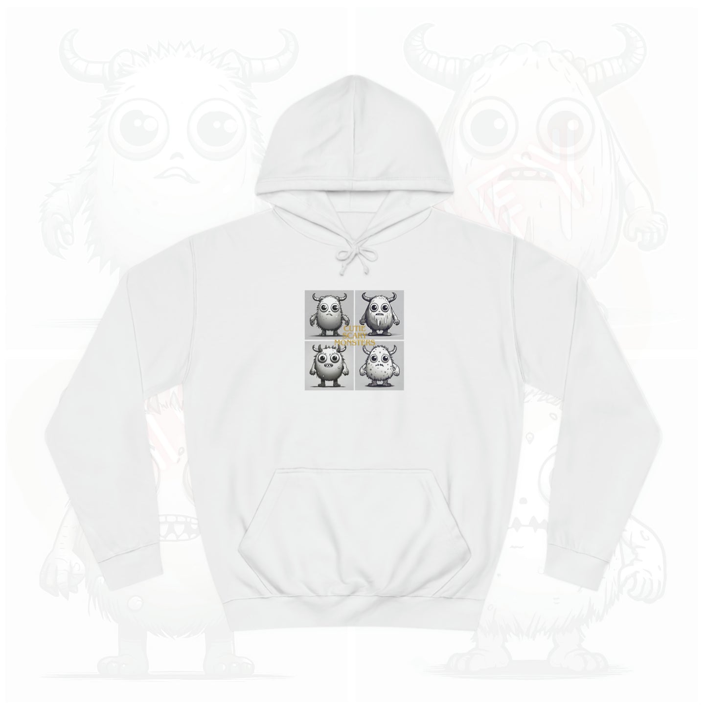 Iconic Cutie scary monster - Unisex College Hoodie