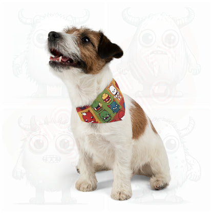 Monster universe (type F) Pet Bandana Collar