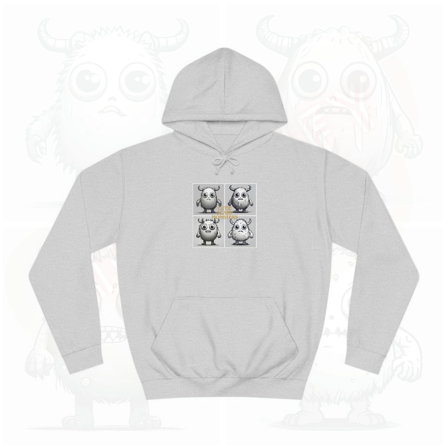 Iconic Cutie scary monster - Unisex College Hoodie