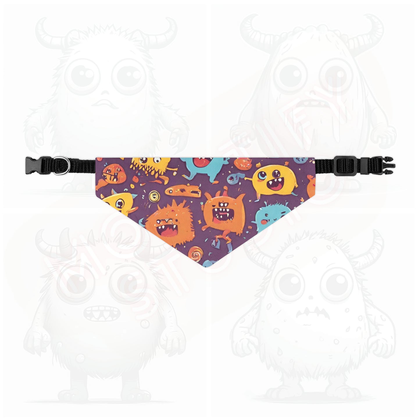 Monster universe (type B) Pet Bandana Collar