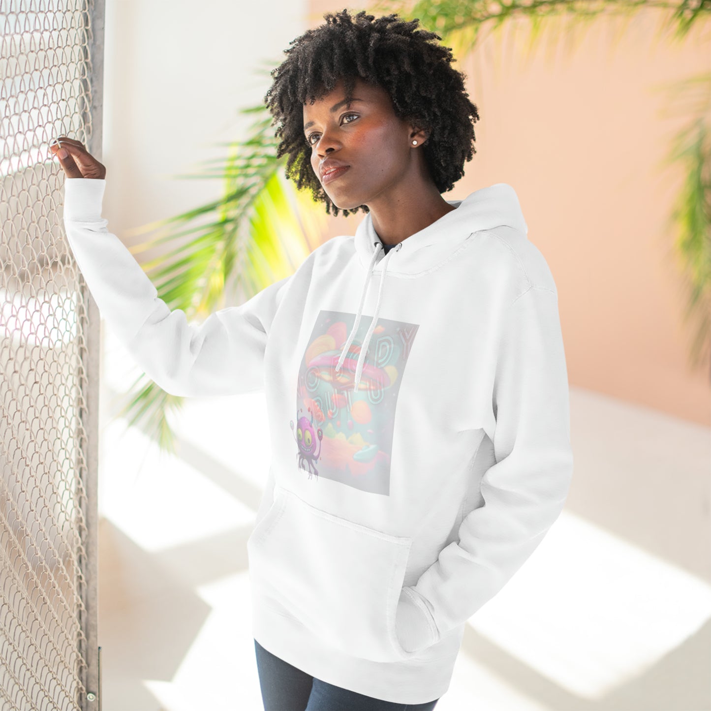 No body but U - unisex Three-Panel Fleece Hoodie