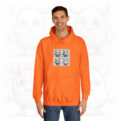 Iconic Cutie scary monster - Unisex College Hoodie