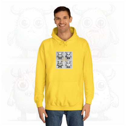 Iconic Cutie scary monster - Unisex College Hoodie