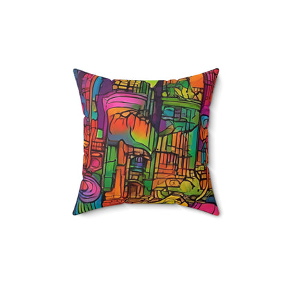 Artistic (type B) - Spun Polyester Square Pillow