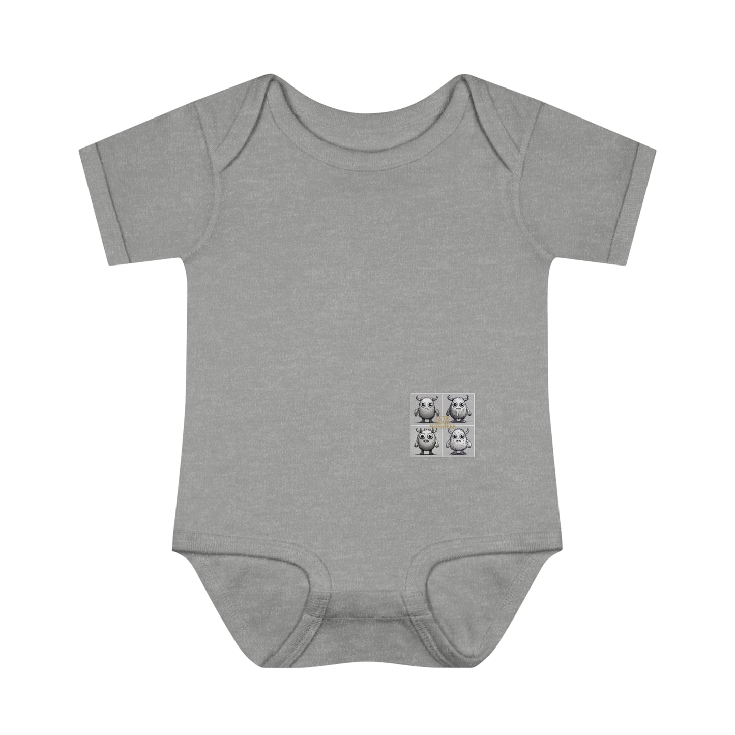 Iconic Cutie Scary Monster - Infant Baby Rib Bodysuit