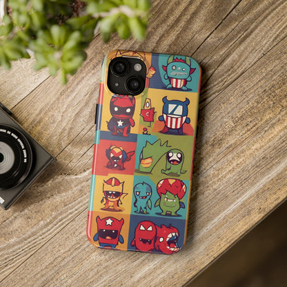 Monster of the Universe (Type E) Tough iPhone (14/ 14 Plus, 15/ 15 Plus) Cases