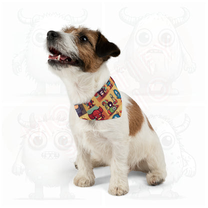 Monster universe (type E) Pet Bandana Collar