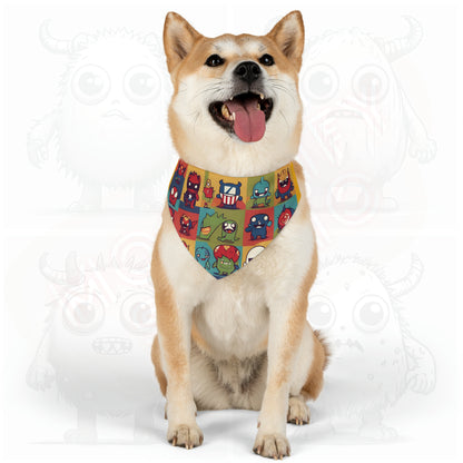 Monster universe (type D) Pet Bandana Collar