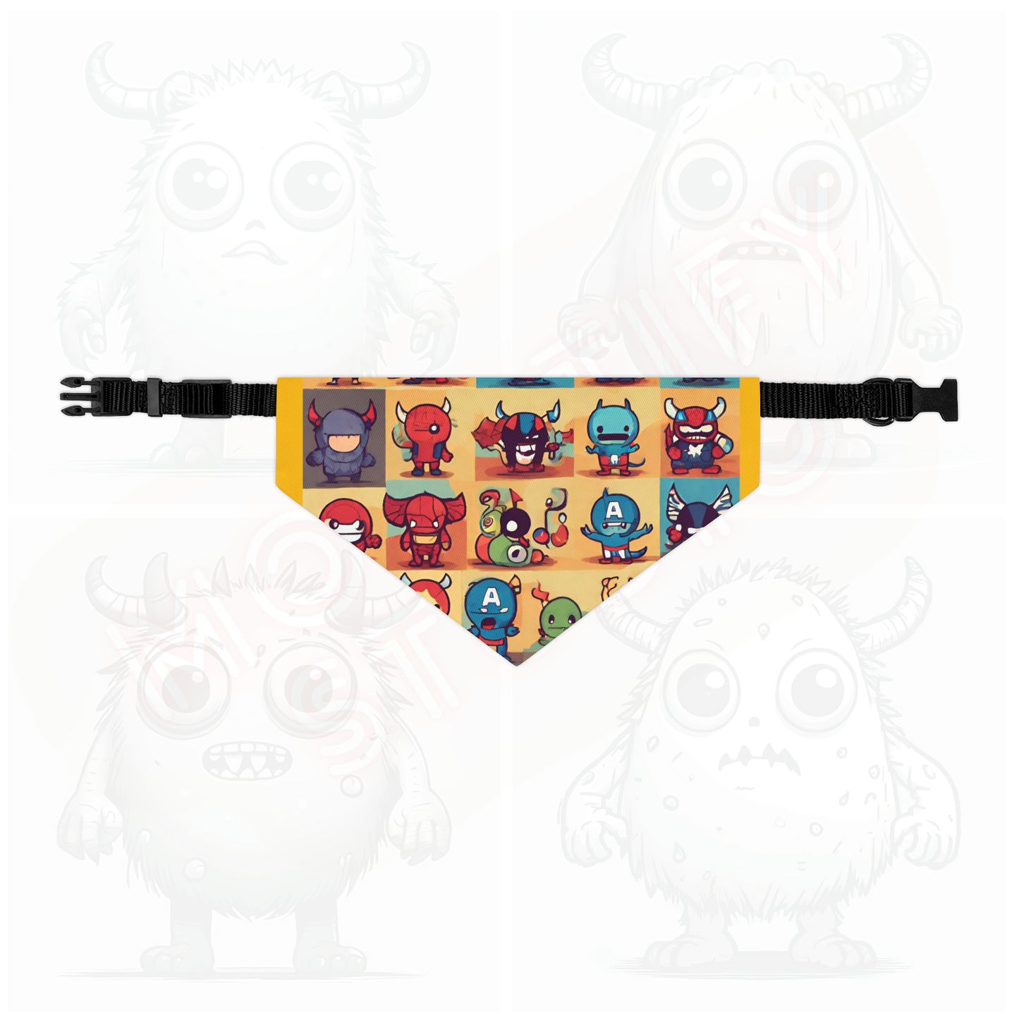 Monster universe (type E) Pet Bandana Collar