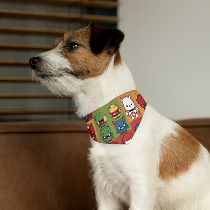 Monster universe (type F) Pet Bandana Collar